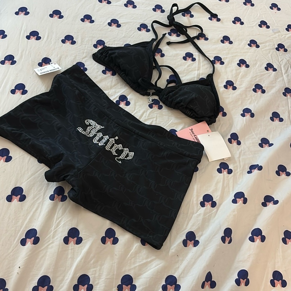 Juicy Couture Black swim set NWT - Picture 6 of 6
